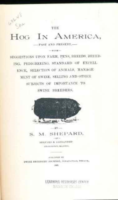 Hog in America, Past and Present, Hardback Book