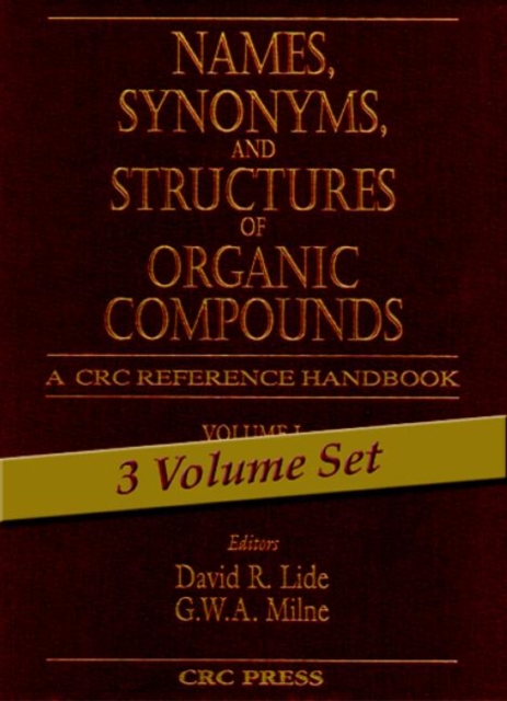 Names, Synonyms, and Structures of Organic Compounds, Hardback Book