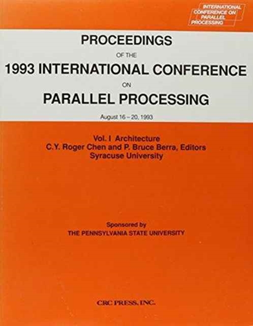 Proceedings of the 1993 International Conference on Parallel Processing, Paperback / softback Book