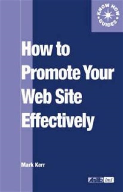 How to Promote Your Web Site Effectively, Paperback / softback Book