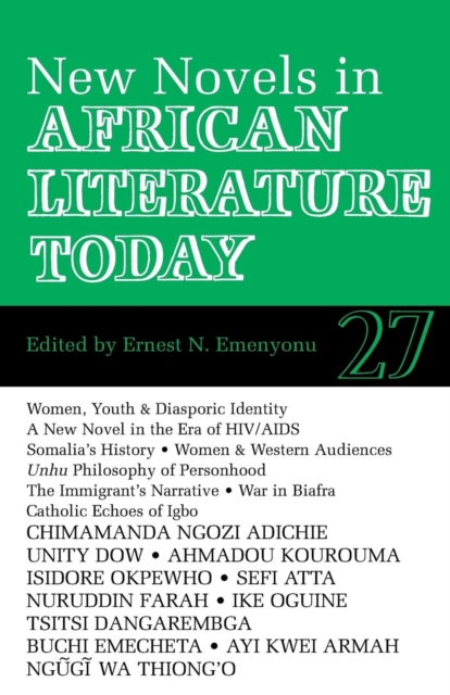 ALT 27 New Novels in African Literature Today, Paperback / softback Book