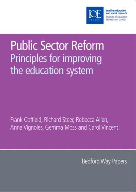 Public Sector Reform : Principles for improving the education system, PDF eBook