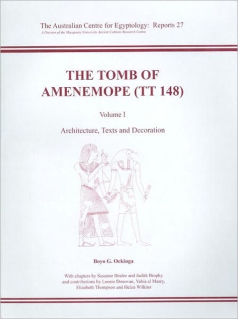 The Tomb of Amenemope at Thebes (TT 148) Volume 1, Paperback / softback Book