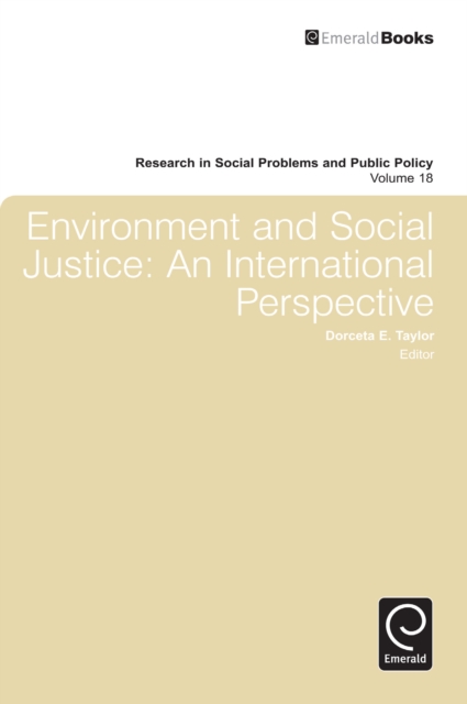Environment and Social Justice : An International Perspective, Hardback Book