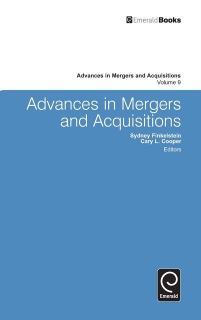 Advances in Mergers and Acquisitions, Hardback Book