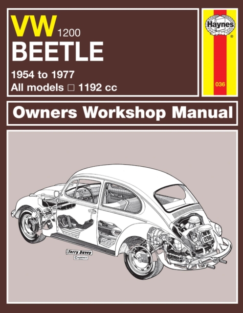 VW Beetle 1200 (54 - 77) Haynes Repair Manual, Paperback / softback Book