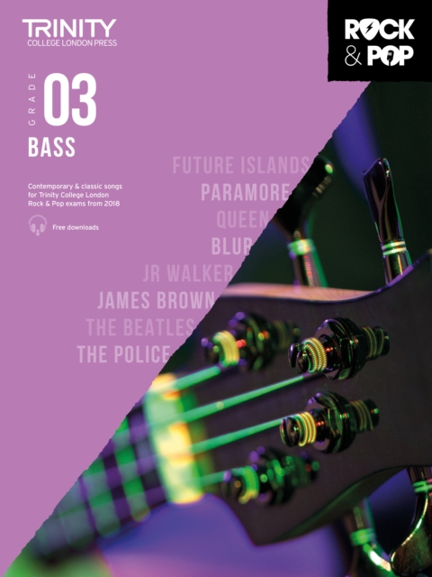 Trinity College London Rock & Pop 2018 Bass Grade 3, Sheet music Book