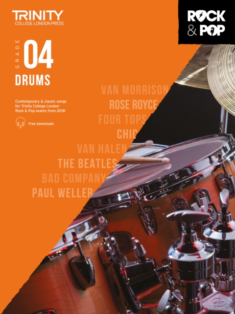 Trinity College London Rock & Pop 2018 Drums Grade 4, Sheet music Book