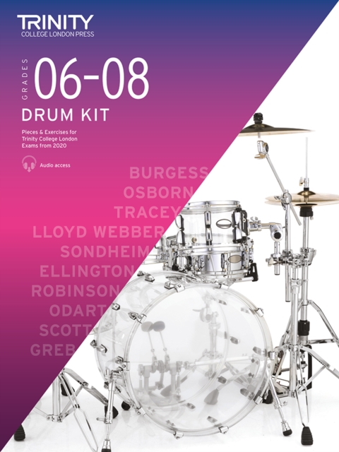 Trinity College London Drum Kit From 2020. Grades 6-8, Sheet music Book