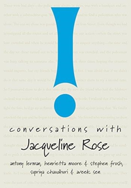 Conversations with Jacqueline Rose, Paperback / softback Book