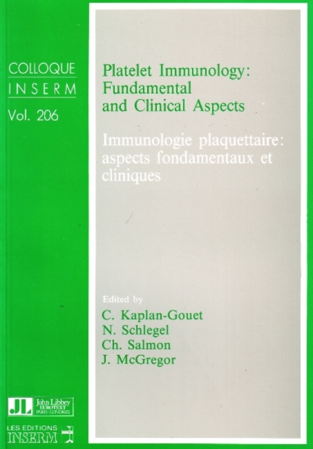 Platelet Immunology : Fundamental & Clinical Aspects, Paperback / softback Book