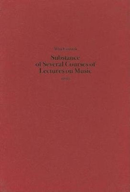 Substance of Several Courses of Lectures on Music (1831), Hardback Book