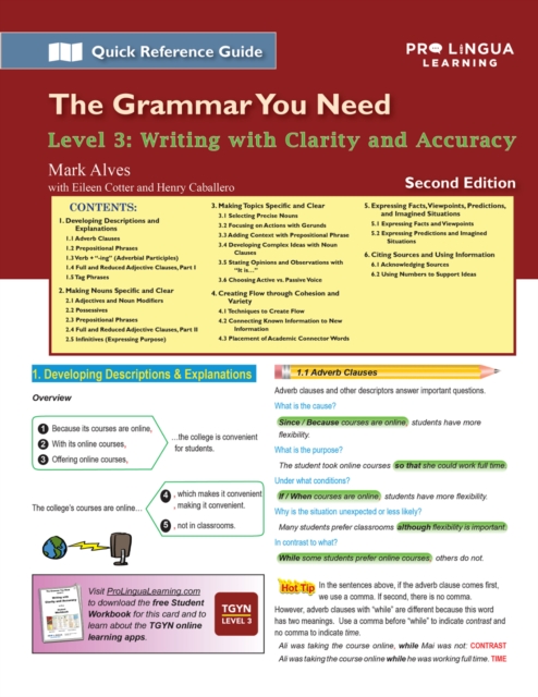 Writing with Clarity and Accuracy : The Grammar You Need, Level 3, PDF eBook