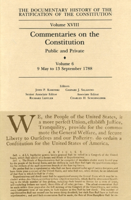 Commentaries on the Constitution Vol 6, Hardback Book