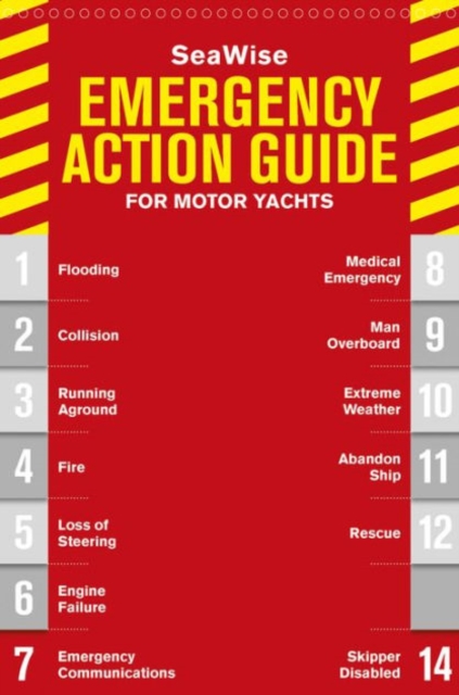 SeaWise Emergency Action Guide and Safety Checklists for Motor Yachts, Spiral bound Book
