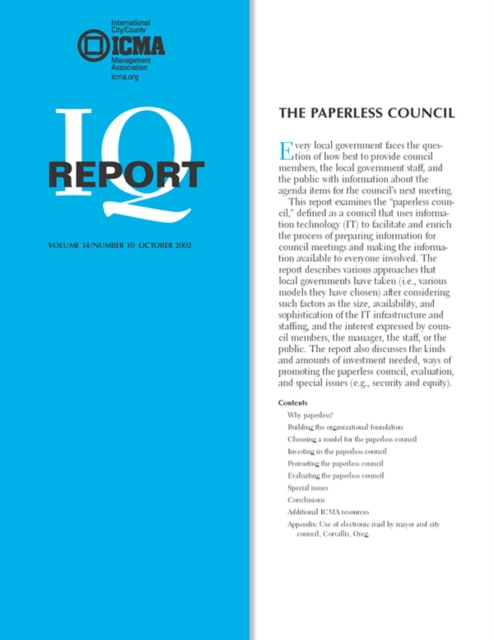 The Paperless Council, EPUB eBook