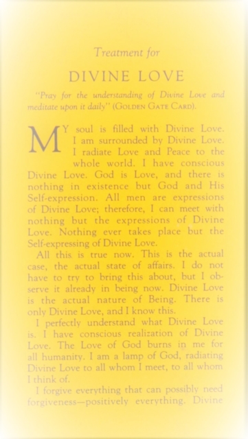 Treatment for Divine Love : (#33), Pamphlet Book