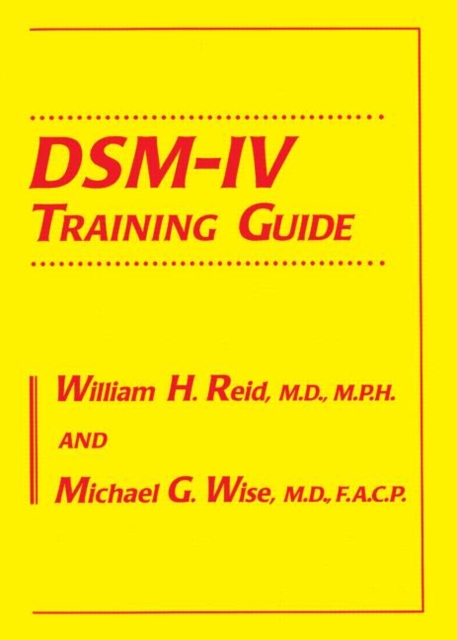 DSM-IV Training Guide, Paperback / softback Book