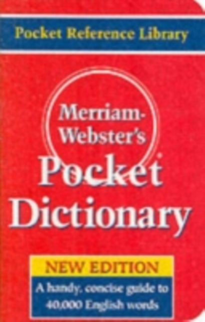 Merriam Webster's Pocket Dictionary, Paperback Book