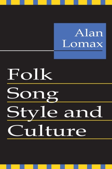 Folk Song Style and Culture, Paperback / softback Book