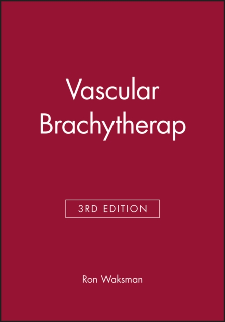 Vascular Brachytherap, Hardback Book
