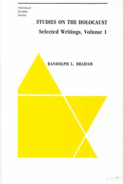 Studies on the Holocaust - Selected Writings, Hardback Book