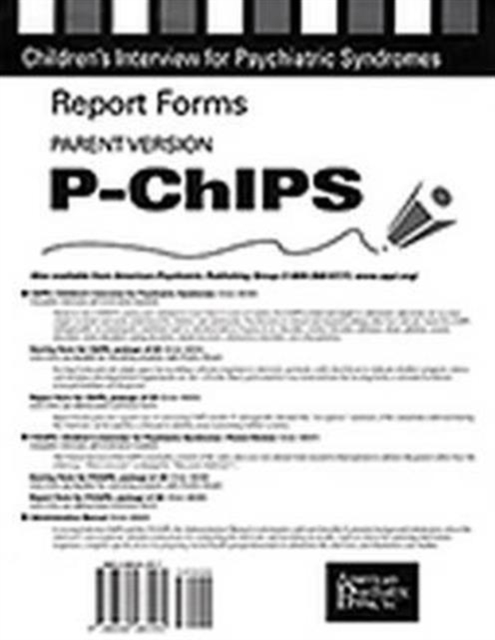 Report Forms for P-ChIPS, Paperback / softback Book