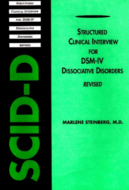 Structured Clinical Interview for DSM-IV (R) Dissociative Disorders (SCID-D-R), Multiple copy pack Book