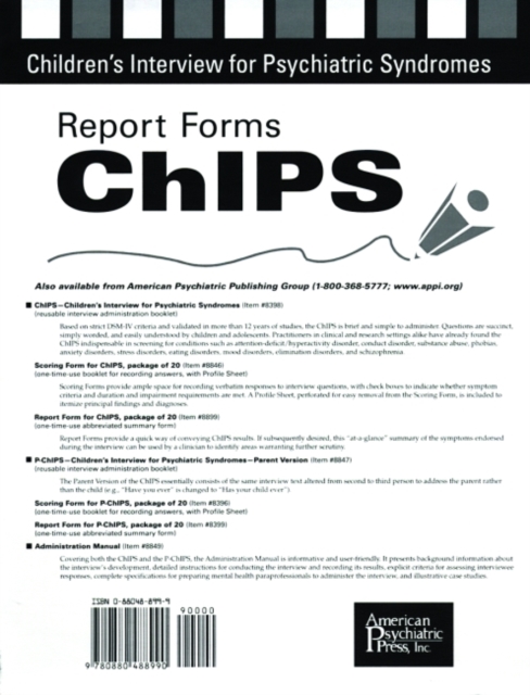 Report Forms for ChIPS, Paperback / softback Book