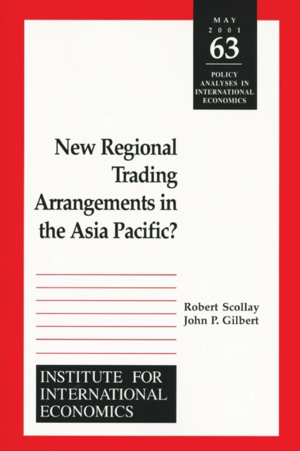 New Regional Trading Arrangements in the Asia Pacific?, Paperback / softback Book