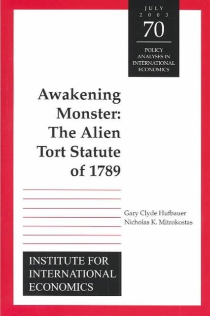 Awakening Monster - The Alien Tort Statute of 1789, Paperback / softback Book