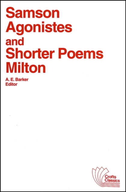 Samson Agonistes and Shorter Poems, Paperback / softback Book