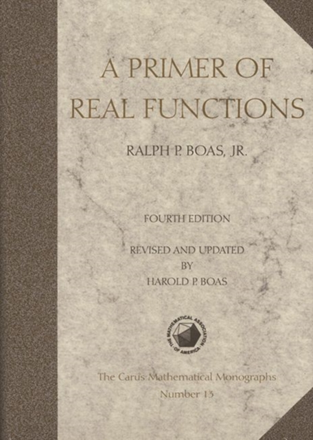 A Primer of Real Functions, Hardback Book