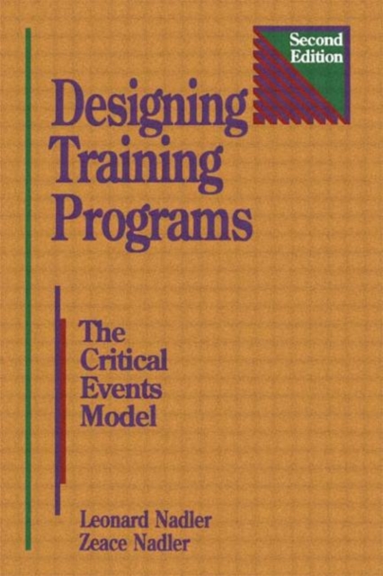 Designing Training Programs, Hardback Book