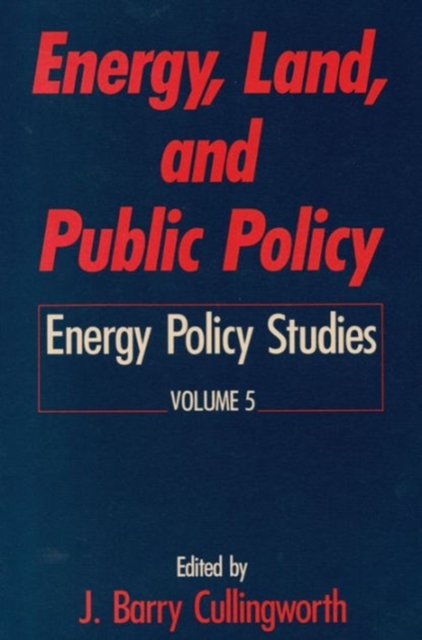 Energy, Land and Public Policy, Paperback / softback Book