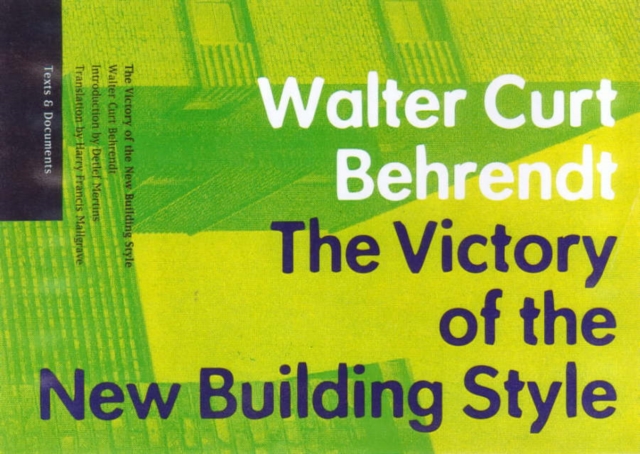Victory of the New Building Style, Paperback / softback Book