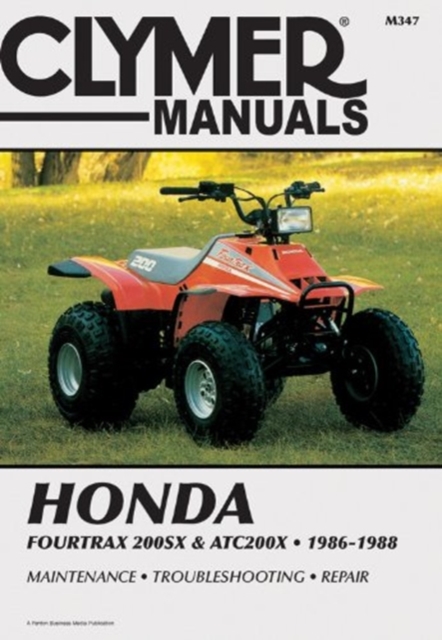 Honda 4Trax 200Sx/Atc200X 86-88, Paperback / softback Book