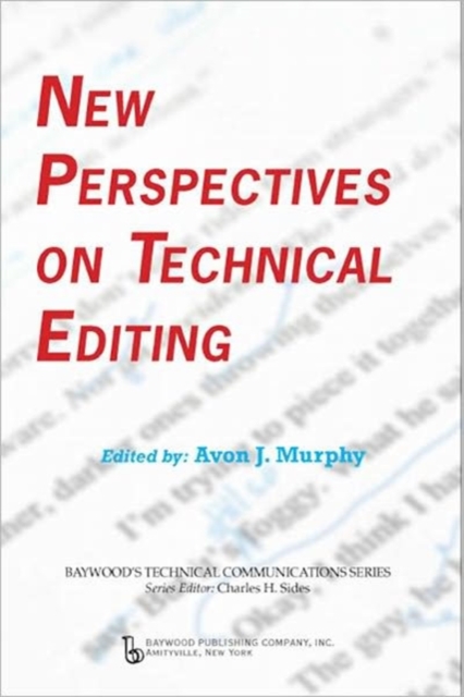 New Perspectives on Technical Editing, Hardback Book