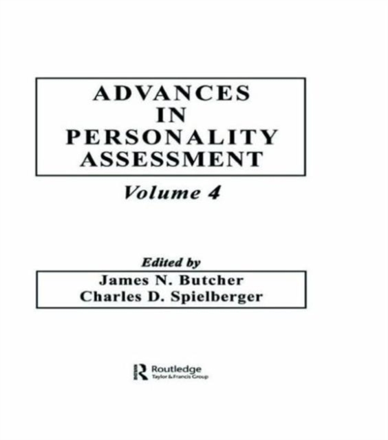 Advances in Personality Assessment : Volume 4, Hardback Book