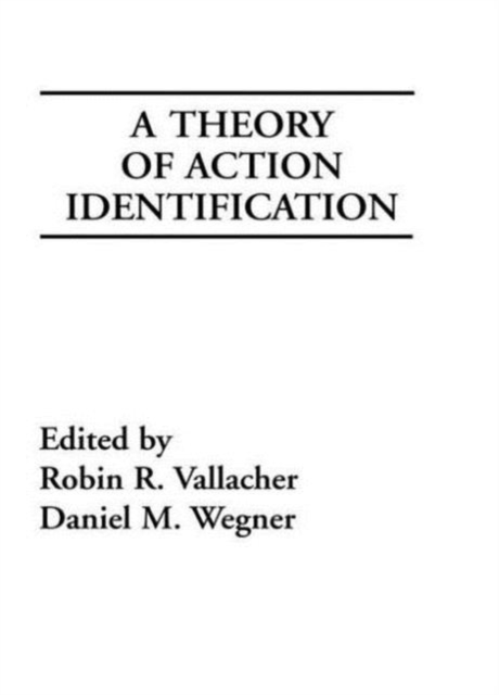 A Theory of Action Identification, Hardback Book