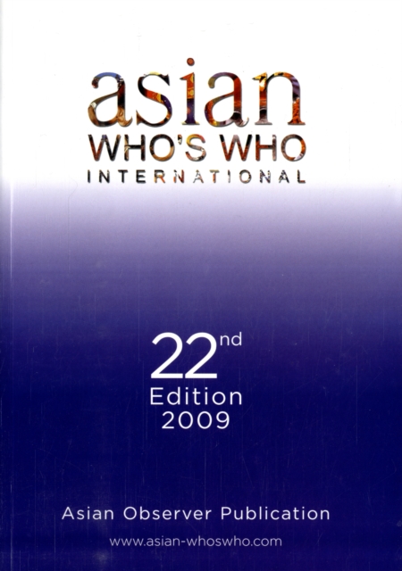 ASIAN WHOS WHO INTERNATIONAL,  Book