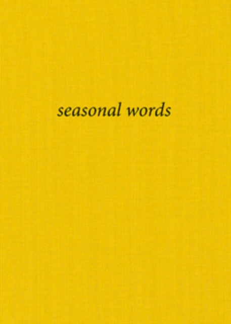 seasonal words, Hardback Book