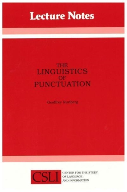 The Linguistics of Punctuation, Paperback Book