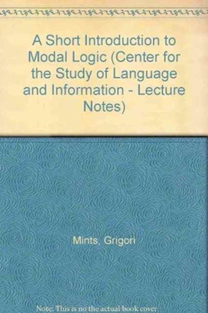 Short Introduction to Modal Logic, Hardback Book