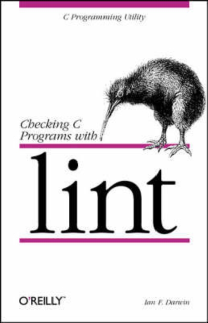Checking C Programs With Lint, Book Book