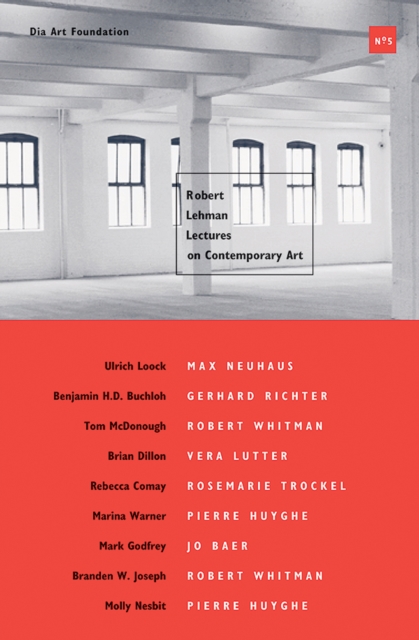 Robert Lehman Lectures on Contemporary Art No. 5, Paperback / softback Book