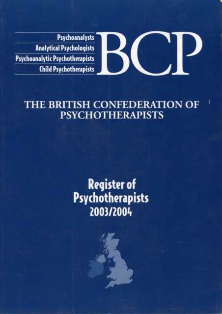 BCP REGISTER OF PSYCHOTHERAPISTS 2003/04, Paperback Book
