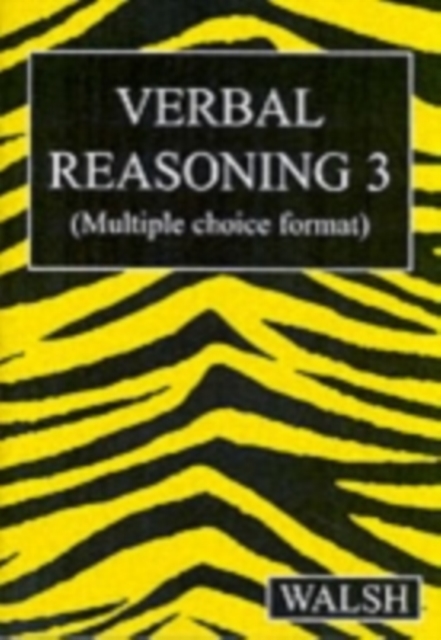 Verbal Reasoning 3 : Bk. 3, Paperback / softback Book