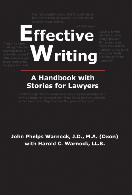 Effective Writing : A Handbook with Stories for Lawyers, PDF eBook