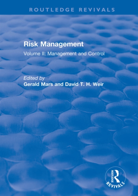 Risk Management : Volume II: Management and Control, PDF eBook